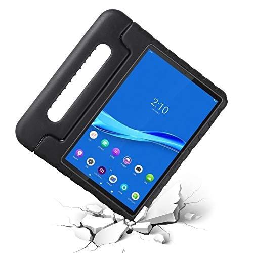 i-original Compatible with Lenovo Tab M10 FHD Plus (TB-X606F/TB-X606X) 10.3 Inch Case,Shockproof EVA Case for Kids Bumper Cover Handle Stand,Convertible Handle Lightweight Protective Cover (Black)