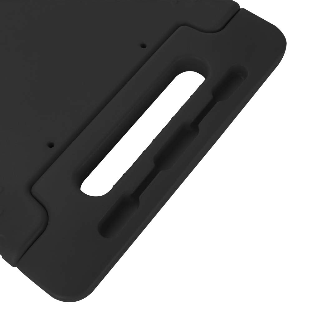 Die Schutzhülle für Kinder ist geeignet für Samsung Galaxy Tab S7 + Plus T970 / T975 Schutzhülle für Tablet, leicht, EVA, stoßabsorbierend und mit Griff (schwarz)
