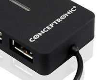 Laden Sie das Bild in den Galerie-Viewer, Conceptronic C4PUSB2 USB-Hub 4-Port Netzwerk-Hub
