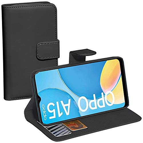 PEDEA Book Cover Classic für Oppo A15, schwarz