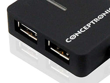 Laden Sie das Bild in den Galerie-Viewer, Conceptronic C4PUSB2 USB-Hub 4-Port Netzwerk-Hub