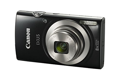 Canon IXUS 185 Digitalkamera (20 MP, DIGIC 4+, 8x optischer Zoom, 6,8cm (2,7 Zoll) LCD, Display, Smart Auto, HD Movies, USB, 720p) Kamera digital, schwarz