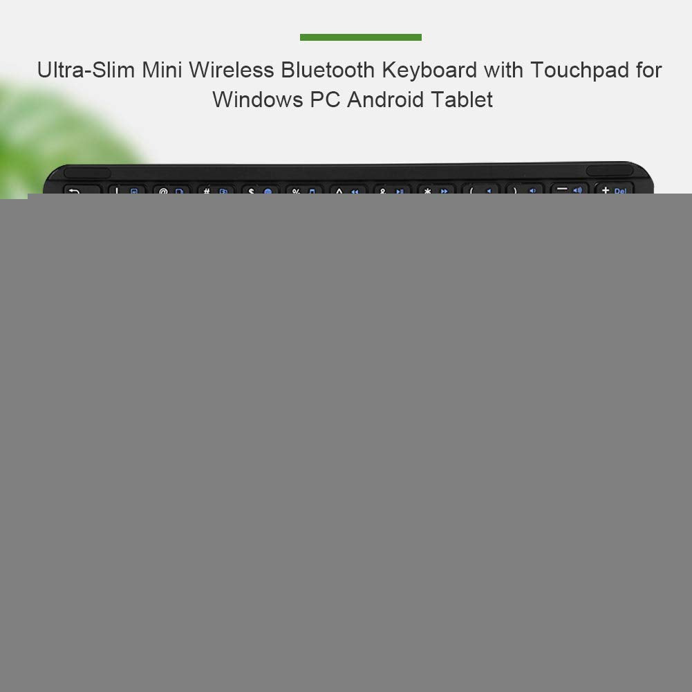Kleine Bluetooth-Tastatur, ultraschlanke kabellose Mini-Bluetooth-Tastatur mit Touchpad für Windows PC, Android Tablet, einfache Aufbewahrung und Verwendung auf Reisen