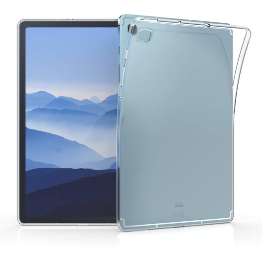kwmobile Hülle kompatibel mit Samsung Galaxy Tab S6 Lite - Silikon Tablet Cover Case Schutzhülle Transparent
