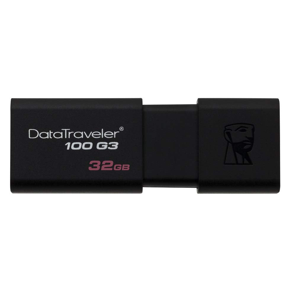 Kingston DT100G3/32GB DataTraveler 100 G3, USB 3.0, 3.1 Flash Drive, 32 GB, schwarz