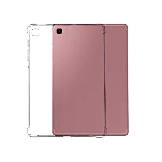 SDTEK Schutzhülle Kompatibel mit Samsung Galaxy Tab S6 Lite Extra Schutz Gel Bumper Soft Silikon Klar