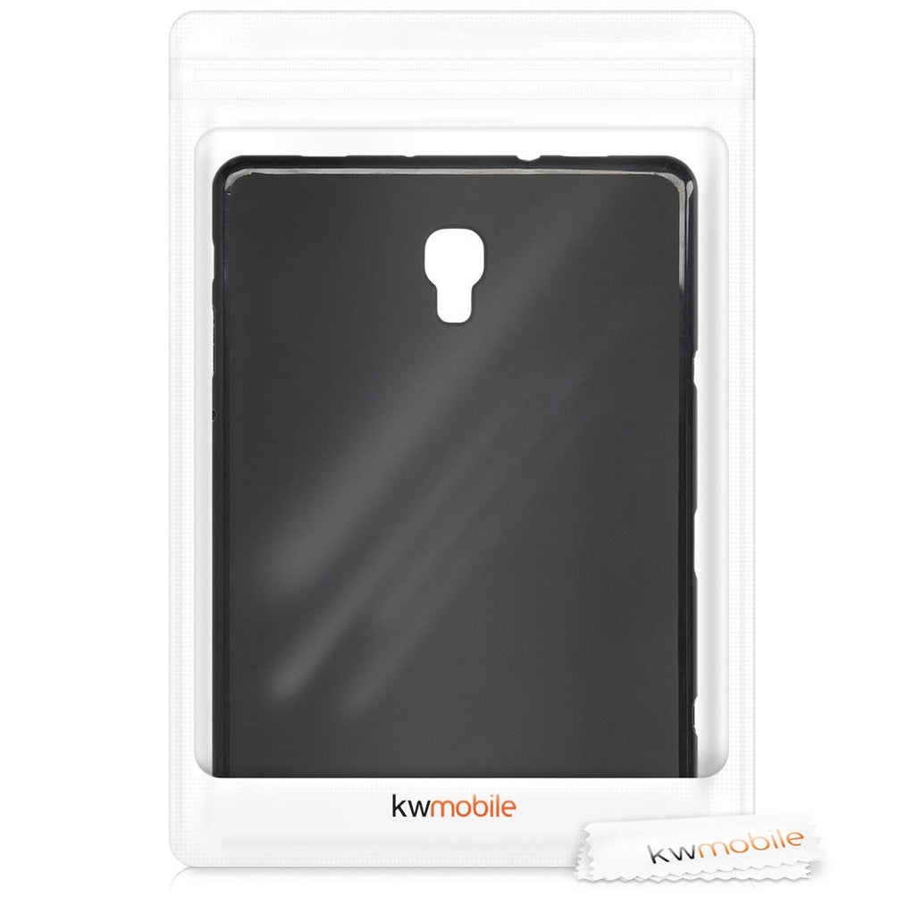 kwmobile Hülle kompatibel mit Samsung Galaxy Tab A 10.5 - Silikon Tablet Cover Case Schutzhülle Schwarz matt
