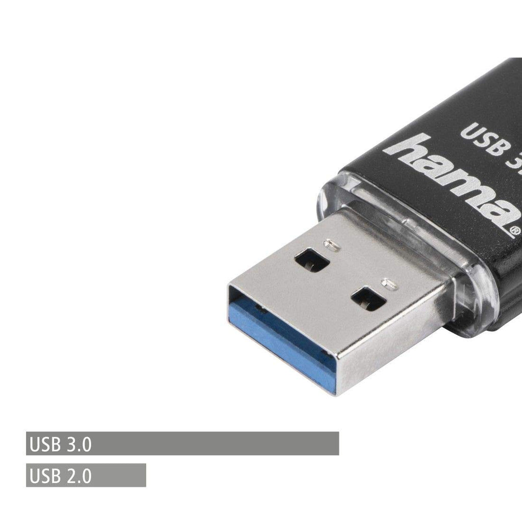 Hama 16GB USB-Speicherstick mit USB 3.0 & microUSB (2-in-1 USB-Stick, z.B. für Android Handy, Tablet, Computer, Notebook, PC, Laptop, MacBook, OTG, 40MB/s) Handy-Stick, Doppel Memory-Stick schwarz