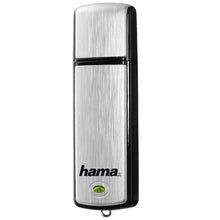 Laden Sie das Bild in den Galerie-Viewer, Hama 32GB USB-Stick USB 2.0 Datenstick (10 MB/s Datentransfer, inkl. LED-Funktionsanzeige, Speicherstick, Memory Stick mit Verschlusskappe, geeignet für Windows/MacBook) silber