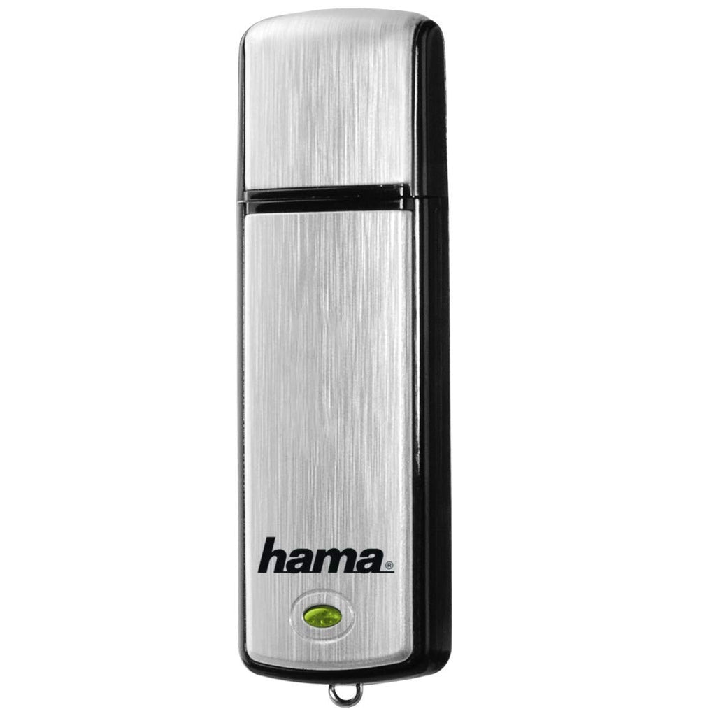 Hama 16GB USB-Stick USB 2.0 Datenstick (10 MB/s Datentransfer, inkl. LED-Funktionsanzeige, Speicherstick, Memory Stick mit Verschlusskappe, geeignet für Windows/MacBook) silber