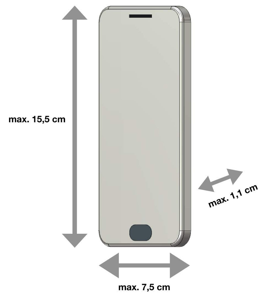 AQ Mobile Gürteltasche für Smartphone, Größe XL (Diagonale: 16 cm/6,5") aus Nylon, kompatibel mit Xiaomi Redmi Note 7, Samsung Galaxy S20 Plus, Apple iPhone 11 Pro Max, Huawei Y6, Redmi Note 8 Pro