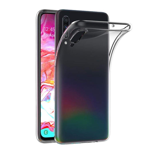 AICEK Hülle Compatible für Samsung Galaxy A70 Transparent Silikon Schutzhülle für Samsung A70 Case Clear Durchsichtige TPU Bumper Galaxy A70 Handyhülle (6,7 Zoll)