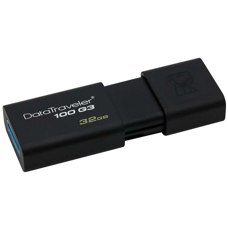Kingston DT100G3/32GB DataTraveler 100 G3, USB 3.0, 3.1 Flash Drive, 32 GB, schwarz
