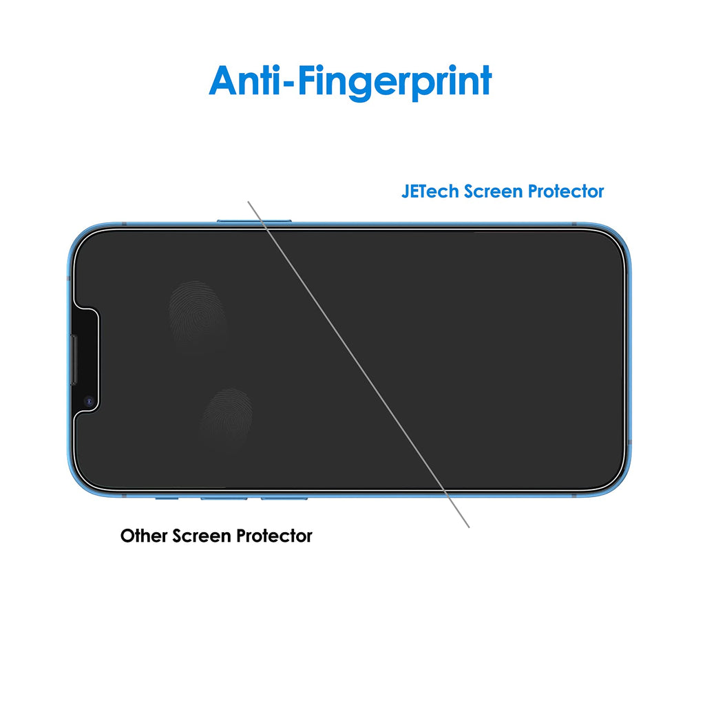 JETech Schutzfolie Kompatibel mit iPhone 13/13 Pro 6,1 Zoll, Gehärtetem Glas Panzerglas mit Einfaches Installationswerkzeug, 2 Stück
