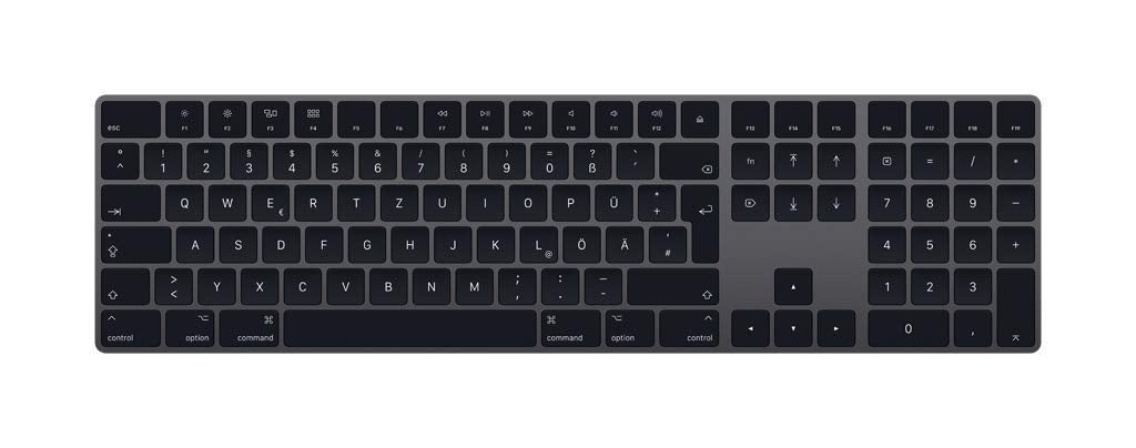 Apple Magic Keyboard mit Ziffernblock – Deutsch – Space Grau