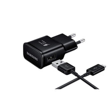 Laden Sie das Bild in den Galerie-Viewer, Samsung EP-TA20EBECGWW Ladeadapter mit Schnellladefunktion (USB Typ-C) schwarz