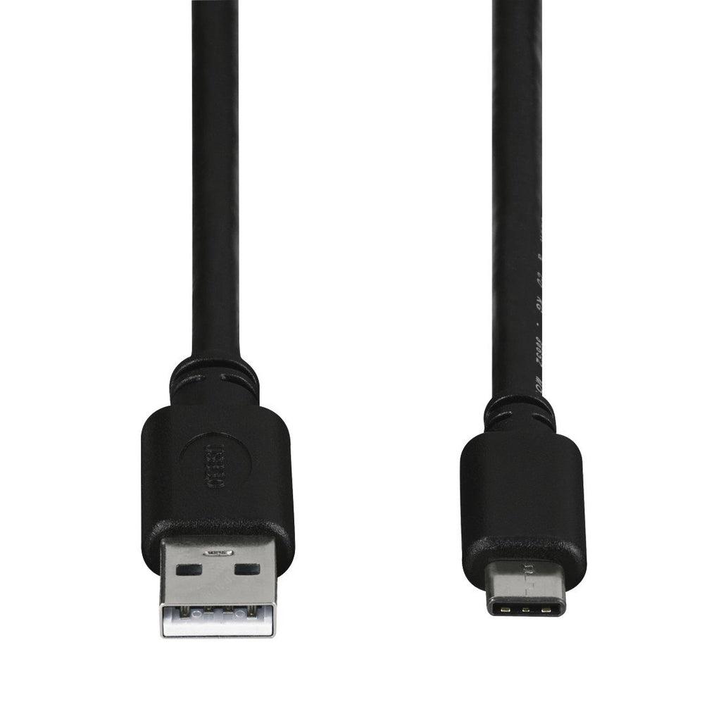 Hama USB C Adapterkabel (USB Type C Stecker auf USB 2.0 A Stecker) 1 m Kabel, schwarz