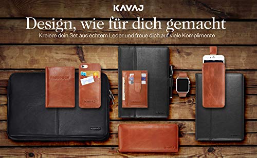 KAVAJ Lederhülle Berlin geeignet für Apple iPad 8 iPad 7 2020/2019 10.2" Hülle Echtleder Case Cognac-Braun aus echtem Leder mit Stand und Auto Schlaf/Aufwachen Funktion. Dünnes Smart-Cover Schutzhülle