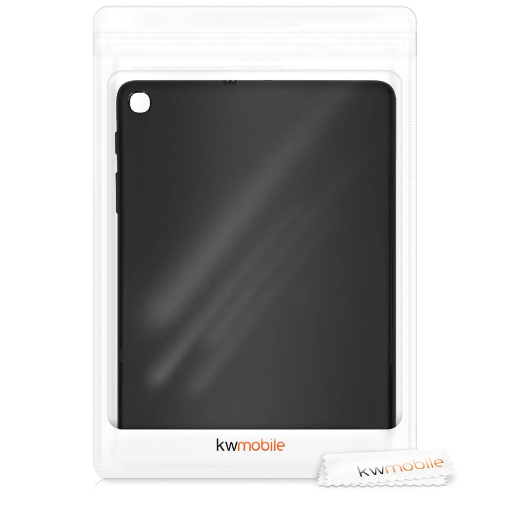 kwmobile Hülle kompatibel mit Samsung Galaxy Tab A 10.1 (2019) - Silikon Tablet Cover Case Schutzhülle Schwarz matt
