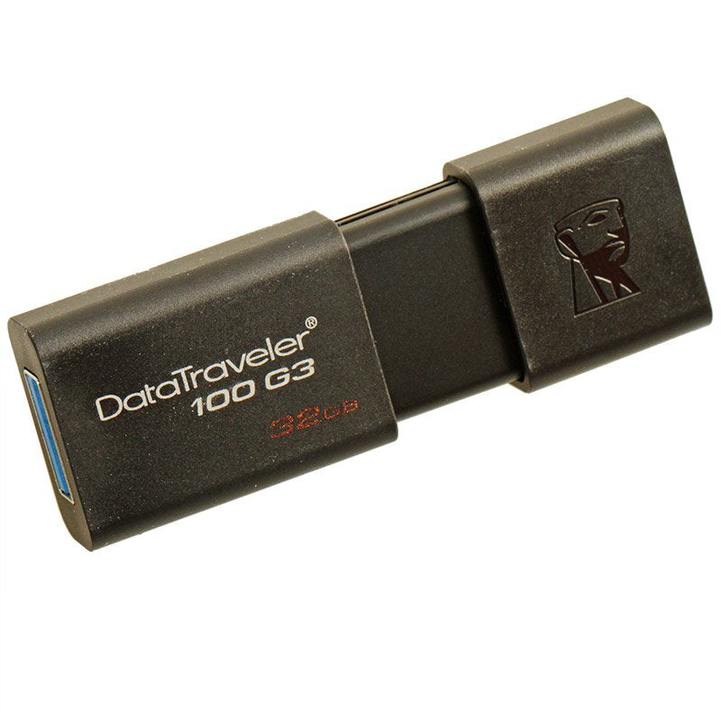 Kingston DT100G3/32GB DataTraveler 100 G3, USB 3.0, 3.1 Flash Drive, 32 GB, schwarz