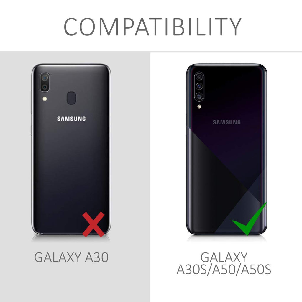 Copy of kwmobile Hülle kompatibel mit Samsung Galaxy A50 - Handy Case Handyhülle - Flip Schutzhülle in Schwarz