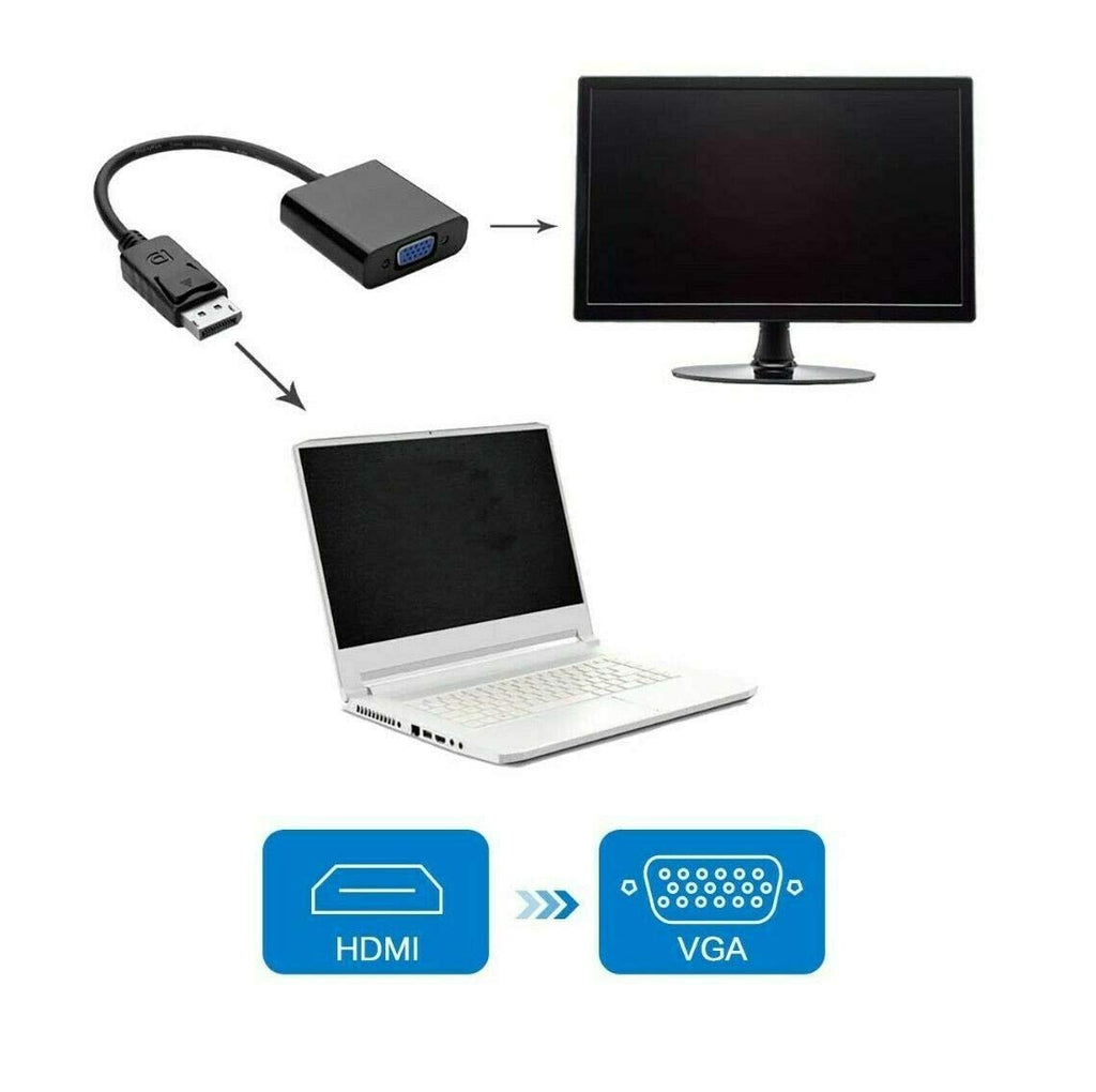 Rankie 1080P Active HDTV HDMI zu VGA Adapter (Stecker auf Buchse) Konverter mit Audio für PC, Monitor, Projektor, HDTV, Xbox und mehr