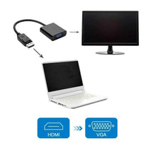Laden Sie das Bild in den Galerie-Viewer, Rankie 1080P Active HDTV HDMI zu VGA Adapter (Stecker auf Buchse) Konverter mit Audio für PC, Monitor, Projektor, HDTV, Xbox und mehr