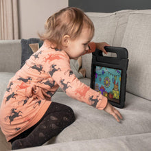 Laden Sie das Bild in den Galerie-Viewer, iMoshion kompatibel mit Samsung Galaxy Tab S6 Lite Hülle – Tablethülle für Kinder – Tablet Kids Case in Schwarz mit Handgriff und Ständer [Robust, Griffig, Stoßfest]