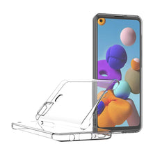 Laden Sie das Bild in den Galerie-Viewer, AICEK Hülle Compatible Samsung Galaxy A21s 360°Full Body Transparent Silikon Schutzhülle für Samsung A21s Case Durchsichtige TPU Bumper Galaxy A21s Handyhülle (6,5 Zoll)