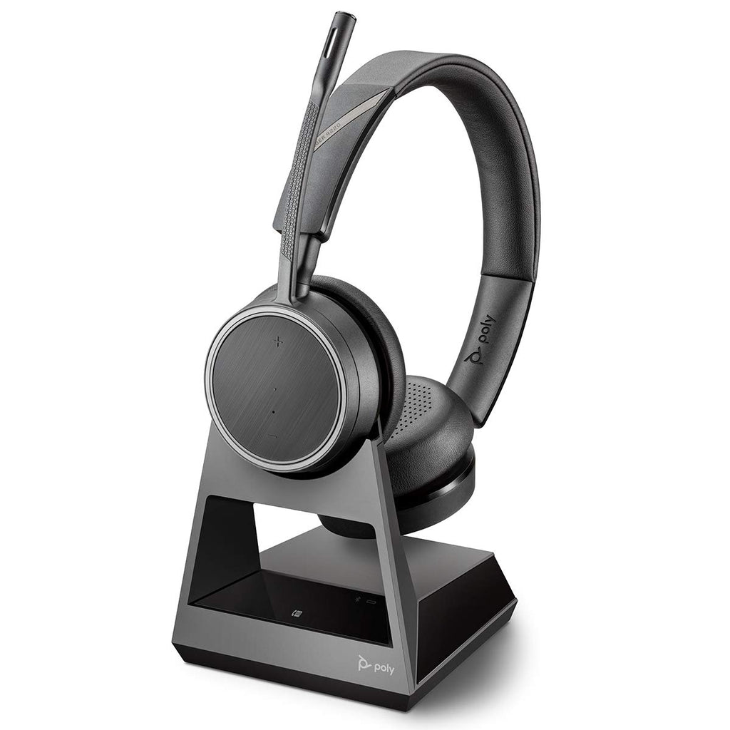 Plantronics Bluetooth Stereo-Headset Voyager 4220 UC Binaurale Tragevariante (mit USB-A) in Schwarz