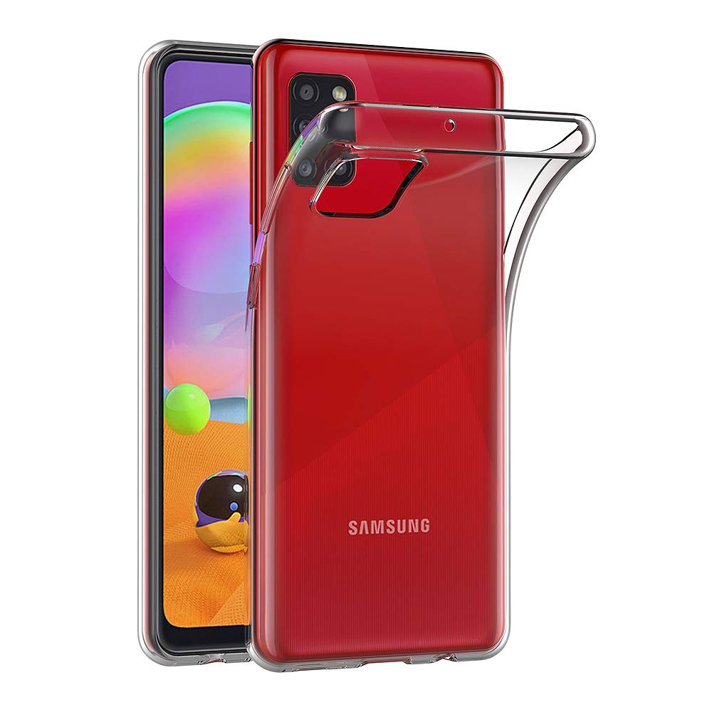 AICEK Hülle Compatible für Samsung Galaxy A31 Transparent Silikon Schutzhülle für Samsung A31 Case Clear Durchsichtige TPU Bumper Galaxy A31 Handyhülle (6,4 Zoll)