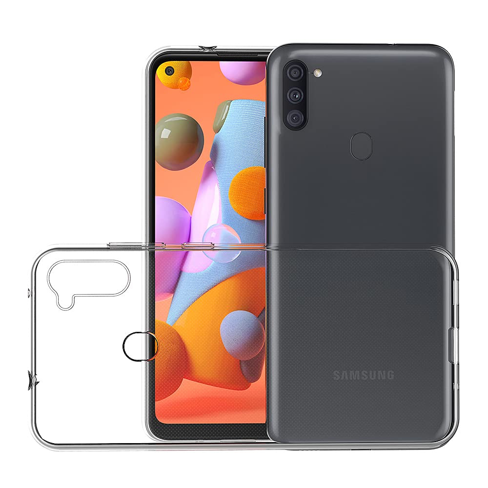 AICEK Hülle Compatible für Samsung Galaxy A11 / M11 Transparent Silikon Schutzhülle für Samsung Galaxy A11 Case Clear Durchsichtige TPU Bumper Samsung Galaxy M11 Handyhülle (6,4 Zoll)