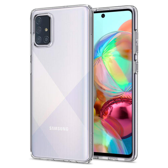Spigen Liquid Crystal Hülle Kompatibel mit Samsung Galaxy A71 -Crystal Clear