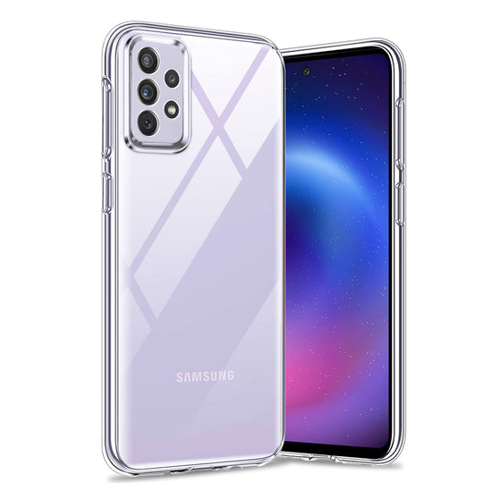 Whew Kompatibel mit Samsung Galaxy A72 Hülle Transparent Durchsichtige Ultra Dünn Samsung A72 Handyhülle [Anti-Gelb & Kratzfest] Schutzhülle Samsung Galaxy A72 5G Ultra Clear Anti-Fingerabdruck Case
