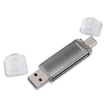 Laden Sie das Bild in den Galerie-Viewer, Hama 32GB USB-Speicherstick mit USB 2.0 &amp; microUSB (2-in-1 USB-Stick, z.B. für Android Handy, Tablet, Computer, Notebook, PC, Laptop, MacBook, OTG, 10MB/s) Handy-Stick, Doppel Memory-Stick grau