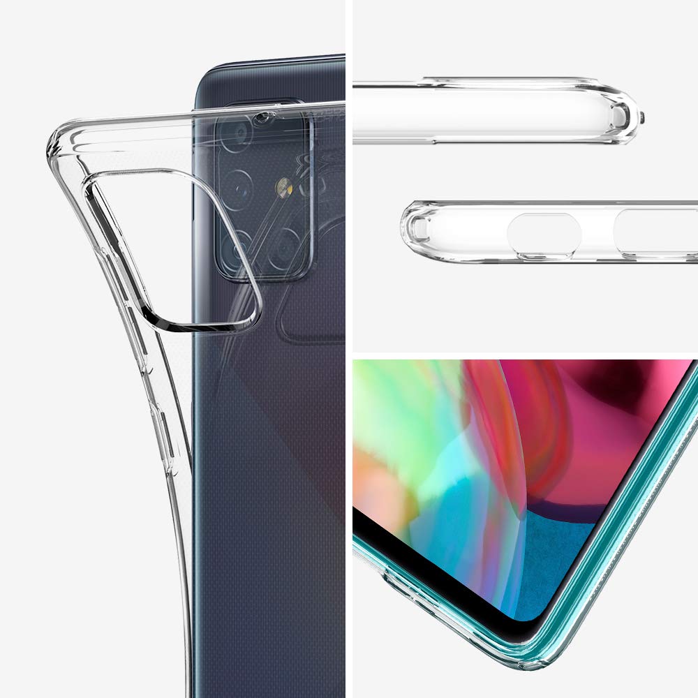 Spigen Liquid Crystal Hülle Kompatibel mit Samsung Galaxy A71 -Crystal Clear