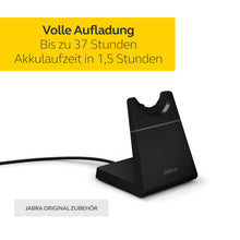 Laden Sie das Bild in den Galerie-Viewer, Jabra Evolve2 65 Headset Ladestation – Headset Halterung mit USB-A Anschluss – schwarz