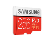 Laden Sie das Bild in den Galerie-Viewer, Samsung MB-MC256GA/EU EVO Plus 256 GB microSDXC UHS-I U3 Speicherkarte inkl. SD-Adapter Rot/Weiß