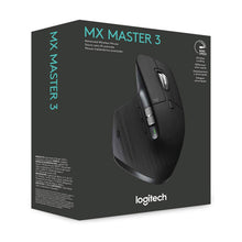 Laden Sie das Bild in den Galerie-Viewer, Logitech MX Master 3 Advanced Maus - Schwarz - Business Edition [Dual Connect, 2,4GHz &amp; Bluetooth] Bulk