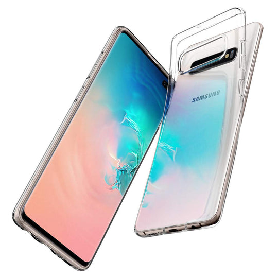 Spigen Liquid Crystal Hülle Kompatibel mit Samsung Galaxy S10 Plus -Crystal Clear
