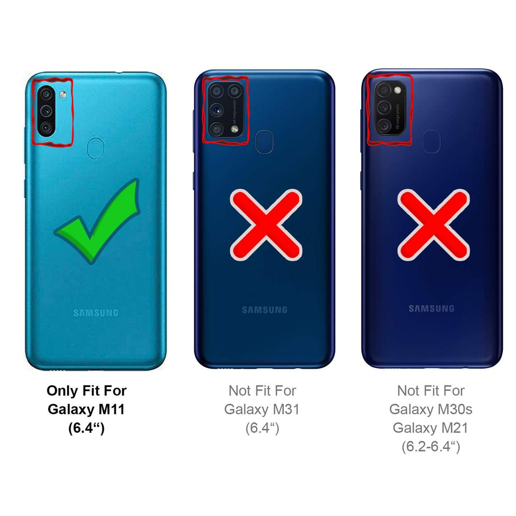 Verco Handyhülle für Samsung M11 Case, Samsung A11 Handy Cover für Samsung Galaxy M11 Hülle Transparent Dünn Klar Silikon, durchsichtig