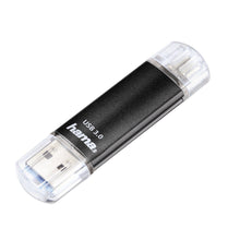 Laden Sie das Bild in den Galerie-Viewer, Hama 16GB USB-Speicherstick mit USB 3.0 &amp; microUSB (2-in-1 USB-Stick, z.B. für Android Handy, Tablet, Computer, Notebook, PC, Laptop, MacBook, OTG, 40MB/s) Handy-Stick, Doppel Memory-Stick schwarz