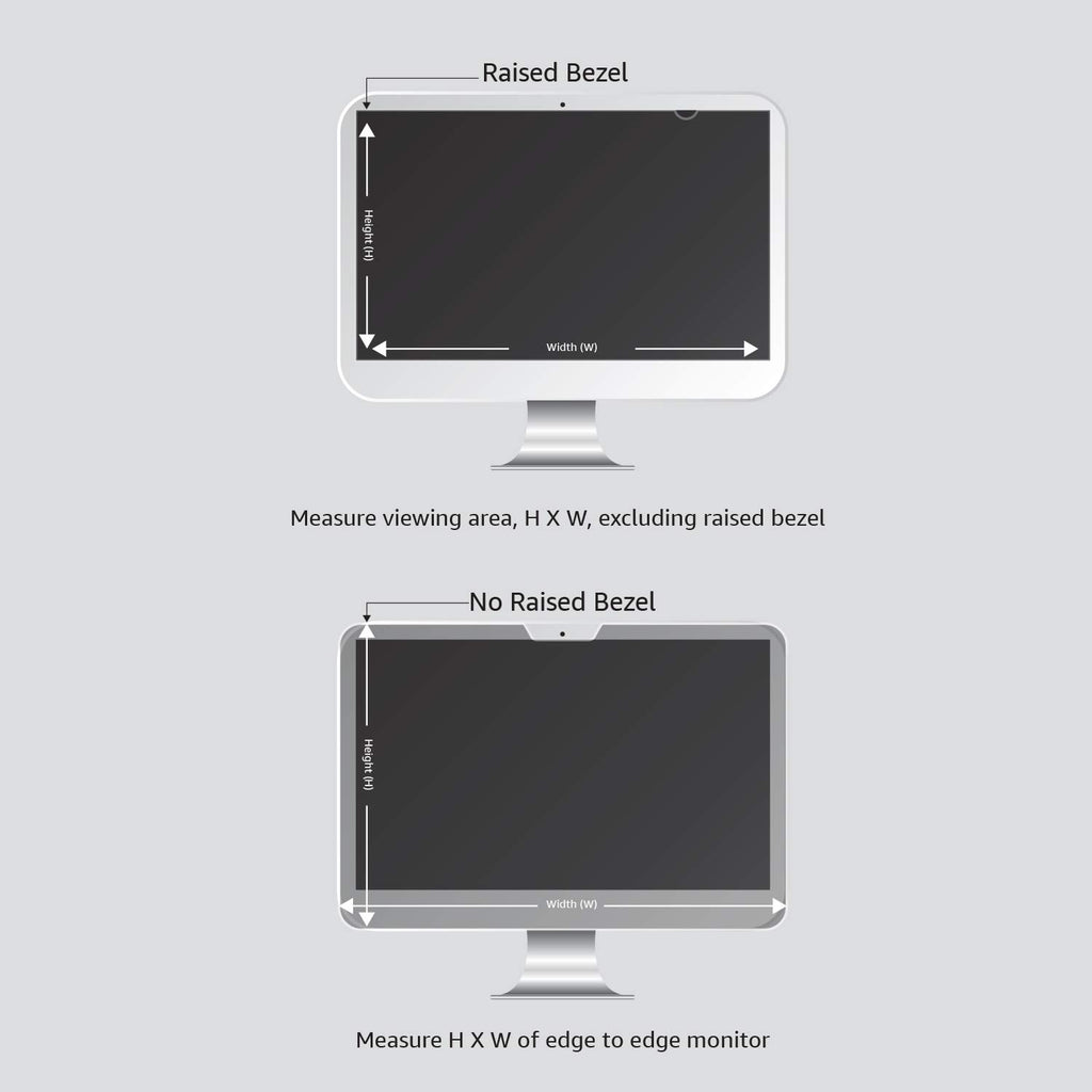 Amazon Basics - Blickschutzfilter für 24 Zoll (60,96 cm) Breitbildschirm (16:9)