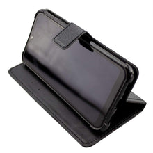 Laden Sie das Bild in den Galerie-Viewer, caseroxx Handy Hülle Tasche kompatibel mit Gigaset GS190 Bookstyle-Case Wallet Case in schwarz