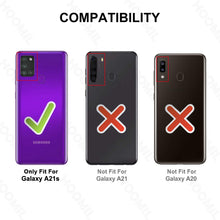 Laden Sie das Bild in den Galerie-Viewer, HOOMIL Handyhülle für Samsung Galaxy A21S Hülle, Premium PU Leder Flip Case Schutzhülle für Samsung Galaxy A21S Tasche, Schwarz