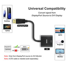 Laden Sie das Bild in den Galerie-Viewer, BENFEI DisplayPort auf DVI Konverter, Vergoldet DP/Display Port to DVI-D Kabel HDTV Adapter Konverter Male to Female