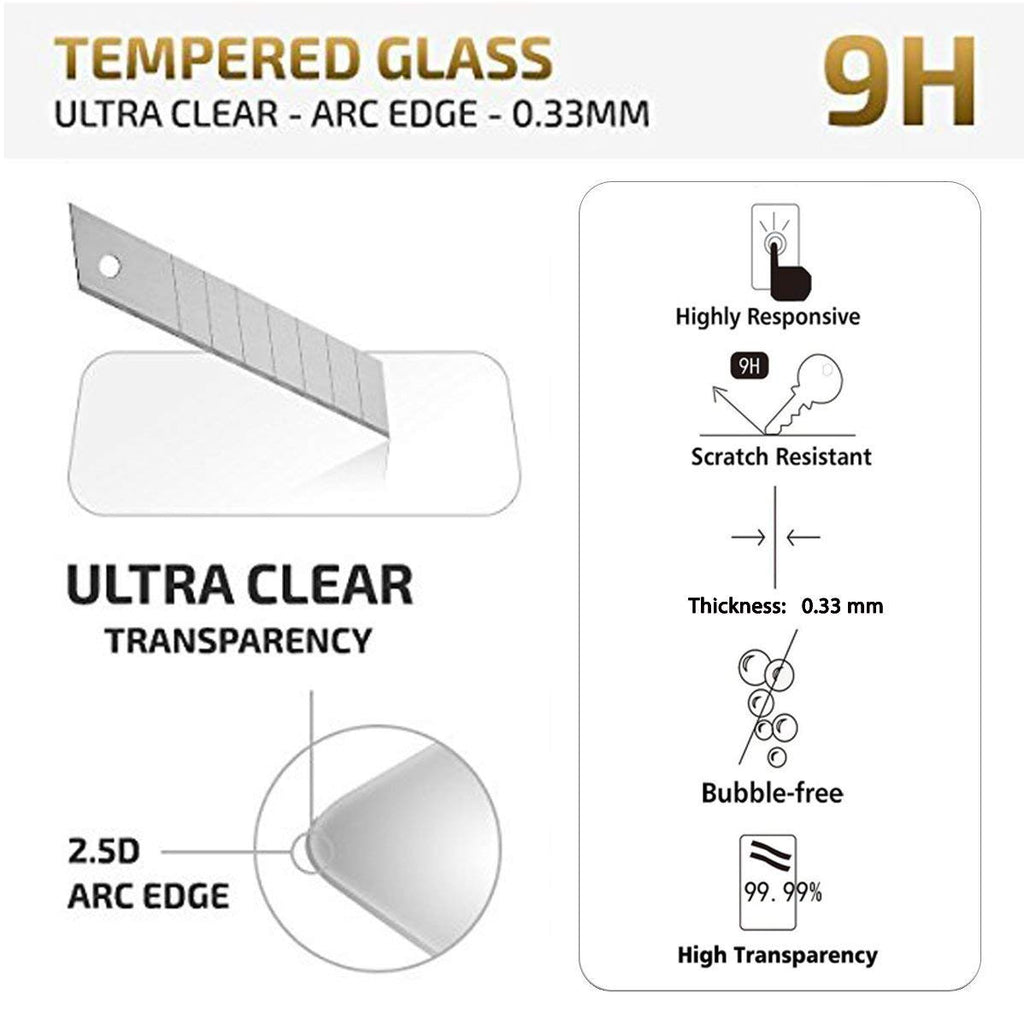 NEW'C, Schutzfolie Panzerglas für Samsung Galaxy A21s, Frei von Kratzern, 9H Härte, HD Displayschutzfolie, 0.33mm Ultra-klar, Ultrabeständig