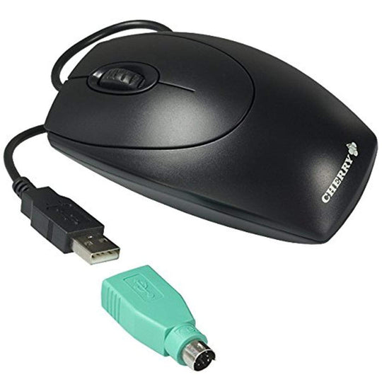 CHERRY M-5450 - Mäuse (USB + PS/2, optisch, schwarz, 121 x 63 x 38 mm, FCC, Curus, GS, CE, Gost-R), 250