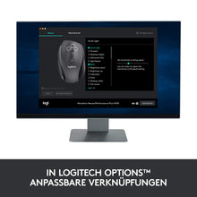 Laden Sie das Bild in den Galerie-Viewer, Logitech M705 Marathon Kabellose Maus, 2.4 GHz Verbindung via Unifying USB-Empfänger, 1000 DPI Laser-Sensor, 3-Jahre Akkulaufzeit, 7 Tasten, PC/Mac - Schwarz