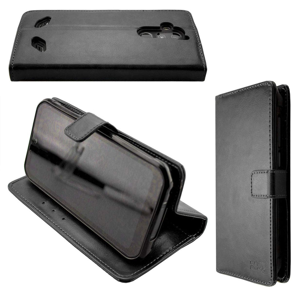 caseroxx Handy Hülle Tasche kompatibel mit Gigaset GX290 / GX290 Plus Bookstyle-Case Wallet Case in schwarz